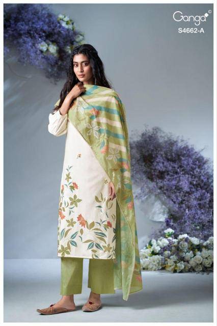 Ganga jorin 4662 Dress material suppliers in Kolkata